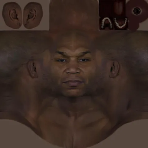 <lora:head_texturesV4:1>, head texture, (professional boxer mike tyson), face tattoo