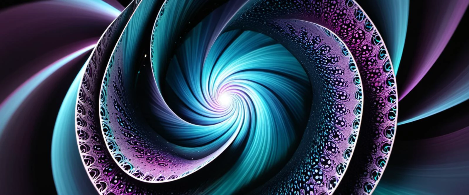 An holographic (pinwheel) made by fractal zentangle colorful moire pattern art, like 3d sound waves, stable diffusion