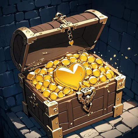 a solo crying Mimics treasure chest in dungeon is opening chest's cover with blush <lora:xl_XL_crying_aqua(pony)-000016:0.8>