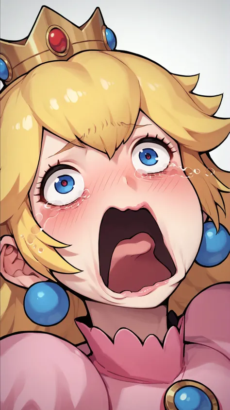 score_9, score_8_up, score_7_up, score_6_up, score_5_up, score_4_up, 1girl, <lora:xl_XL_crying_aqua(pony)-000016:1>, princess peach, OPEN MOUTH, SOLO, TEARS, CRYING, BLUSH, CRYING WITH EYES OPEN