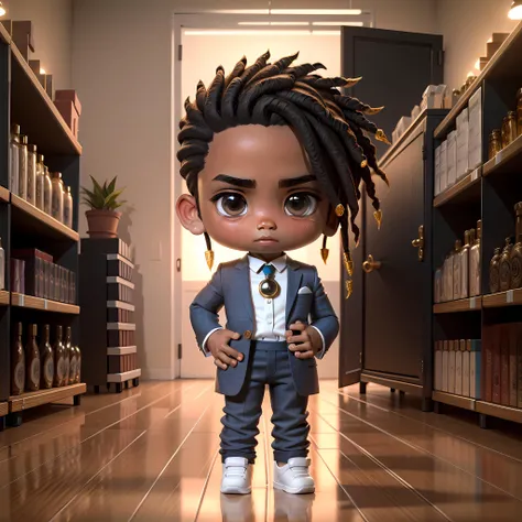 ((masterpiece, best quality)),(complex lighting),solo, looking at viewer, dreadlocks,multicolored hair, dark-skinned , formal,suit, 1boy, jewelry, standing, full body, white shirt, male focus, shoes, pants,<lora:JaeyeonNam12-10:0.8>,