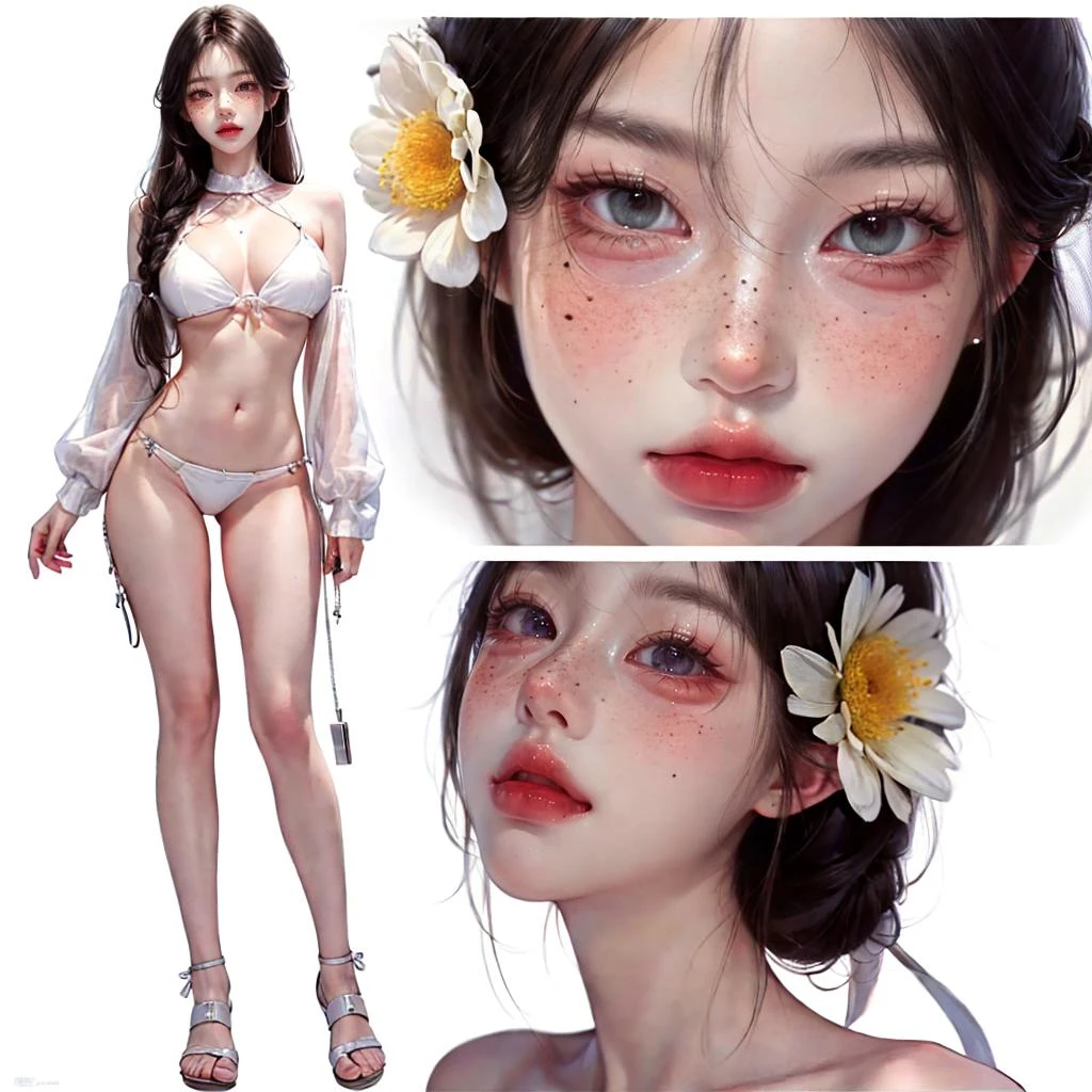 2D_ArtStyle_V1,<lora:2D_ArtStyle_V1:0.8>, 1girl, a girl with long hair and flowers in her hair, 4k, high-quality, hdr, 4k textures, looking at viewer, (detailed face), (High detail:1), (highly detailed face:1.4), hd, (full body:1.7), <lora:add_detail:0.5>, AS-Adult,
hyperrealistic, lifelike , texture, photogenic gorgeous attractive, sharp focus, magnificent, sharp contrast, pores, moles, freckles, awe-inspiring,