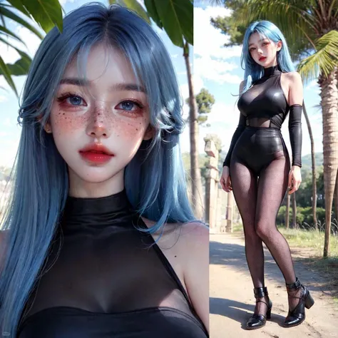 (sfw), (2D_ArtStyle_V1), woman with blue hair in a forest,<lora:2D_ArtStyle_V1-1:0.8> ,4k, high-quality, hdr, 4k textures, looking at viewer, (detailed face), (High detail:1), (highly detailed face:1.4), hd, (full body:1.7), <lora:add_detail:0.5>, AS-Adult,
hyperrealistic, lifelike , texture, photogenic gorgeous attractive, sharp focus, magnificent, sharp contrast, pores, moles, freckles