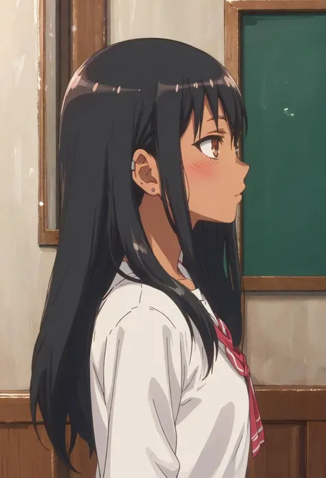 {safe:1.10}, best quality, masterpiece, highres, solo, {nagatoro_hayase_donttoywithmemissnagatoro:0.90}, profile, from_side, upper_body