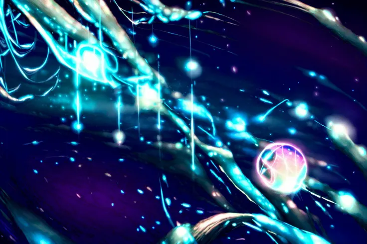 lots of small details, soft colors, photorealistic, volumetric lighting, scifi, ecto a willow tree, orbs, galaxy background, mote lights, magical energy, glass orbs, flower pedals, cherry tree, lightning, glowing, forest, ((GlowingRunes_green orbs):1.1), flower, luminescent grass, aroura borealis, sunset,
<lora:ectoV5:1>
<lora:GlowingRunesAIv4:1>
<lora:add_detail:1>
<lora:darkAndLight_v20:0.05>