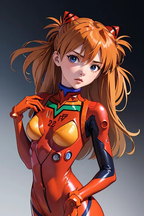(masterpiece, best quality), 1girl, <lora:asukalangleysouryuu-lora-nochekaiser:1> asuka langley soryu, (souryuu asuka langley:1.5), blue eyes, hair between eyes, headgear, interface headset, orange hair, two side up, bodysuit, long sleeves, plugsuit, red bodysuit,