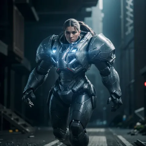 Parrley_armor, a woman in a suit of armor ,wearing Parrley_armor, big bulky futuristic armor, running, moving, rocket propulsion,
perfect composition trending on artstation photorealistic, cinematic lighting, dark atmosphere, volumetric lighting, action pose, epic scene, lots of fine detail, movie style, photography, natural textures, natural light, natural blur, photorealism, cinematic rendering, ray tracing, highest quality, highest detail, Cinematic, Blur Effect, Long Exposure, 8K, Ultra-HD, Natural Lighting, Moody Lighting, Cinematic Lighting, hyper-realistic, vibrant, 8k, detailed, ultra detail
<lora:ParrleyFLEX:0.8>