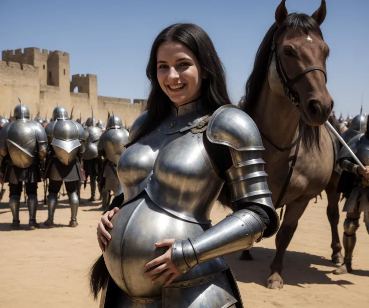 pregnant medieval warrior