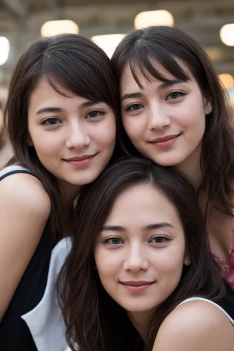 Young people, high picture quality, group, Looks fun, --auto