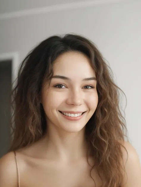 <lora:ebrusahin:1> woman, face, smiling, wavy hair