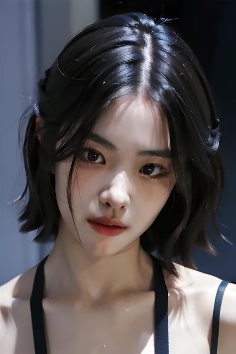 Best quality, masterpiece, ultra high res, (photorealistic:1.4), 1girl,messy hair, undone hair, short hair, <lora:makina69_ryujin_v1.2:1>