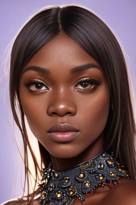 anafoxxx-4000, skimpy dress, posing, ultradetailed, HD, 8K, highlights, good lighting, ((art by Emmanuelle Moureaux and (Wangechi Mutu:1.1))), , freckles,nostalgia, High detail professional photograph , detailed skin, textured skin, skin pores,skin details, ((detailed pupils)), high details, photo realistic, sharp focus, nikon d7500 24mm, f/1.4, ISO 100, 1/1600s, UHD 64k, RAW, unedited photograph, depth of field, bokeh, dramatic