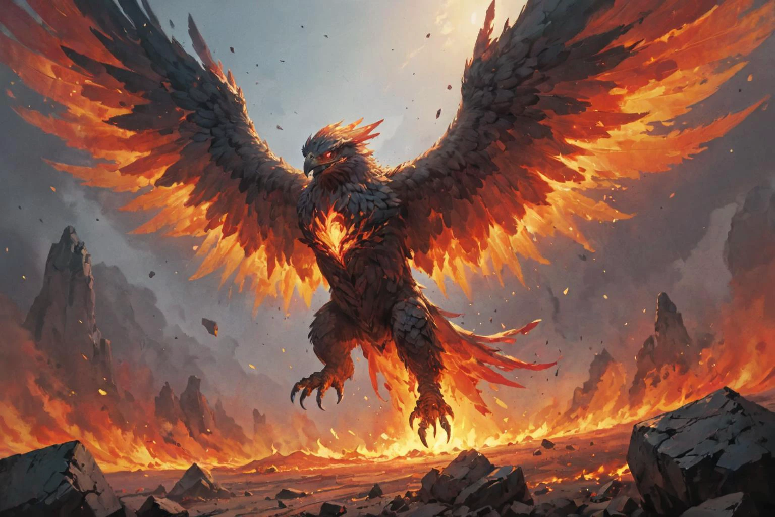 painted world, ultra realistic 8k cg, flawless, clean, masterpiece, professional artwork, famous artwork, cinematic lighting, cinematic bloom, ( Hawk Blasters background ), colorful splashes in the shape of a fire elemental,
<lora:Fantasy_Monsters_XL:0.4> <lora:Painted World:0.45> sunseth1845706045941846, //sunseth1200704391198519579827952393176506185-B1197135333510