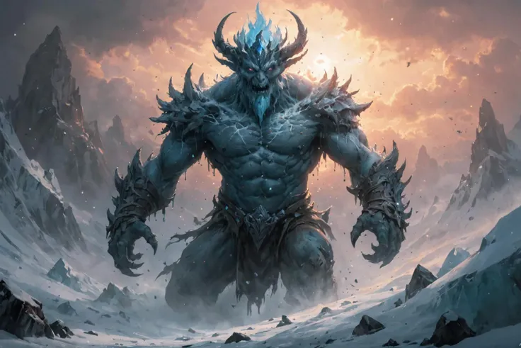 painted world, ultra realistic 8k cg, flawless, clean, masterpiece, professional artwork, famous artwork, cinematic lighting, cinematic bloom, ( Triple Apocalypse background ), colorful splashes in the shape of a Frost Giant,
<lora:Fantasy_Monsters_XL:0.4> <lora:Painted World:0.45> cinematic, 4K digital art centered + masterpiece lighting, trending on DeviantArt, CGsociety, CGWORAS, octAvedonia Art Repetition