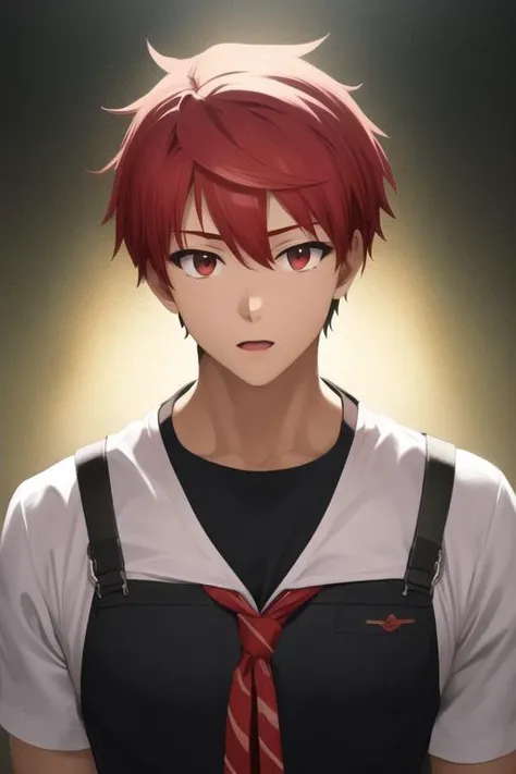 masterpiece, best quality, high quality, 1boy, solo, male focus, looking at viewer, upper body, <lora:enjou_retto:0.82>, enjou_retto, <lora:animemix_v3_offset:0.65>