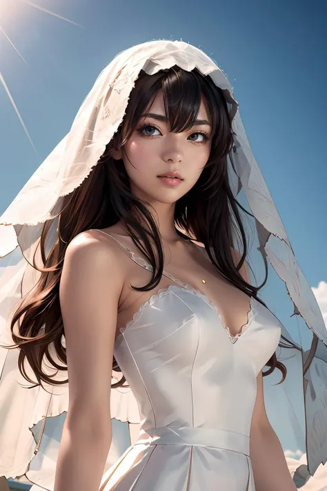(masterpiece, best quality), 1girl, <lora:zerohikari:0.8> zero hikari, veil, bridal veil
