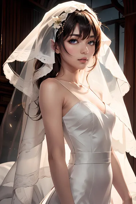 (masterpiece, best quality), 1girl, <lora:zerohikari:0.8> zero hikari, veil, bridal veil
