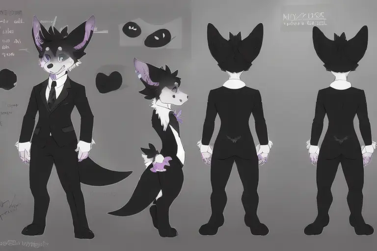 black suit tie dutchie <lora:dutchie-refsheet:1>