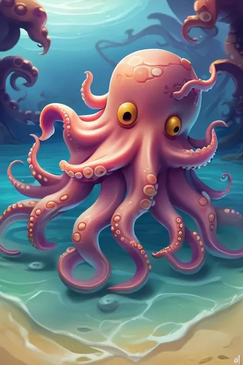 <lora:cocstyle-000012:0.65> cocstyle octopus