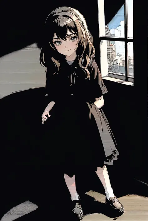 portrait of aged down chaya wearing a cute dress AS-YoungerV2 CS-RBW <lora:BS:0.8>, (masterpiece:1), (best quality:1), high contrast, strong shadows, outlines, <lora:novel:0.2>, <lora:realistic:0.3>, <lora:sharpen-soften:-0.3>, <lora:GoodHands-beta2:0.8>,