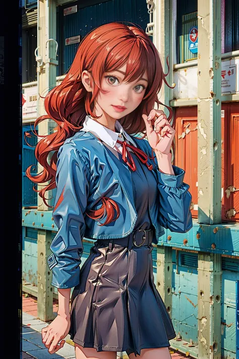 1girl, school uniform, yuigaoka school uniform, <lora:LoveLiveSuperstarSchoolUniform:0.8>,blue jacket, jacket, long sleeves, looking at viewer, neck ribbon, red ribbon, ribbon, skirt, (smile:0.7), solo, upper body, outdoors, noon, streets, sunshine, standing, beautiful face, (cowboy shot), 8k, hdr, ultra highres, masterpiece,(realistic), highly detailed CG unified 8K wallpapers, (HQ skin:1.2),8k uhd, dslr, high quality, beautiful skin, attractive, ultra-high resolution, ultra-realistic, high-definition, close-up, dynamic pose,