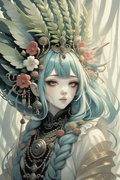 woman in a mythical forest, masterpiece, perfect face, intricate details, horror theme <lora:GPTS6 Hella-sthetic_424353:1>