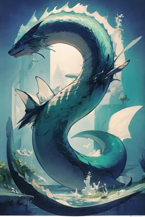 seadragon, no humans,ocean bottom, water <lora:Seadragon-noise-000006:1>
