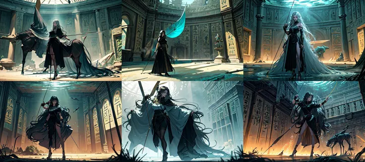 (otherworldly, otherworldly atmosphere, otherworldly appearance), highly insanely detailed, masterpiece, top quality, best quality, highres, 4k, 8k, RAW photo, ((ancient egyptian theme:1.2)), 
(mystical theme), mystical gatmosphere, arcane sanctuaries, otherwordly aura, 
(long_hair, long hair, random colors hair, glowing hair, hair over one eye, long messy hair), 
(eyelashes, eyeliner, eyeshadow, eyelashes, long eyelashes), 
collar, earrings, jewelry, necklace, armlet, 
tentacle, (underwater), nsfw, 
Homestay, Resort, Guest House, 
building, structure, still life, swirling energy, 
action pose, 
drunk, closed eyes, 
abandoned building, shopping mall, overgrown with vegetation, [volumetric fog], cinematic lighting, colorful, 
1girl, outdoors, <lora:Shiomi Matoi:0.8>, (fur \(clothing\):1.4), (fur skirt:1.4), (fantasy world)