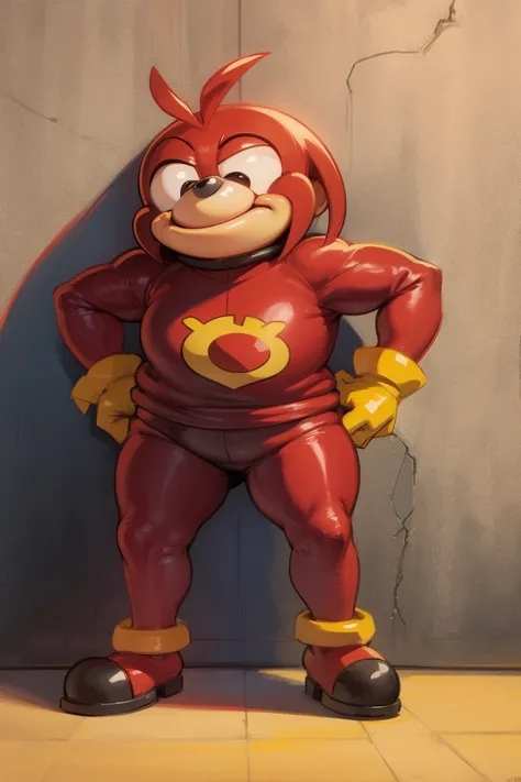 ugandan knuckles standing in front of a wall,
<lora:ugandan_knuckles:0.5>