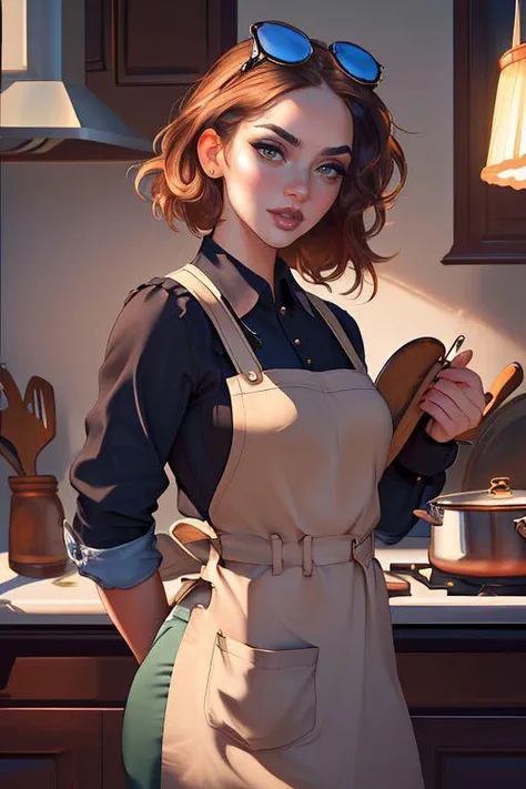 DEN_anette_steamgirl,
(baking in a bright kitchen wearing an apron, pinny, baking, cooking, chef, apron:1.2),
bokeh, f1.4, 40mm, photorealistic, raw, 8k, textured skin, skin pores, intricate details <lora:epi_noiseoffset2:1>, epiCRealism <lora:ClothingAdjuster3:-1>