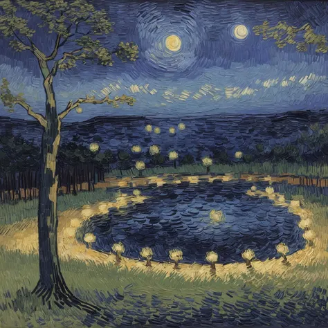 masterpiece,best quality, (in van Gogh style), award winning oil painting, The moonlight shines down upon it, bringing with it swirling magical lights, the forbidden tree, trending on art station, stunning visuals, creative, ultra detailed, <lora:add_detail:0.4>, <lora:epiNoiseoffset_v2-pynoise:1.4>, 