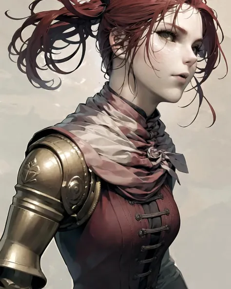 masterpiece, best quality, absurdres, girl, cowboy shot, detailed face, Millicent, <lora:Millicent:0.8>