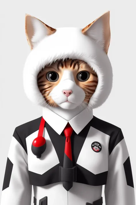 <lora:Mr_MC_D-X_V1:1,Mr_MC_D-X_V1,cat head suit,furry,anthropomorphic,White fur