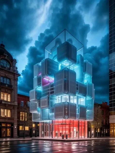 building, concept, mc, art, dream, geometric, installation, city, night <lora:MC_20230626203721:0.7> <lora:more_details:0.4>
