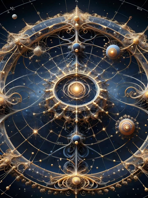 A starry night sky where constellations are ral-frctlgmtry equations come to life, their tendrils reaching across the darkness, whispering cosmic secrets. <lora:ral-frctlgmtry-sdxl:1>, <lora:EnvyBetterHiresFixXL01:0:hr=1>