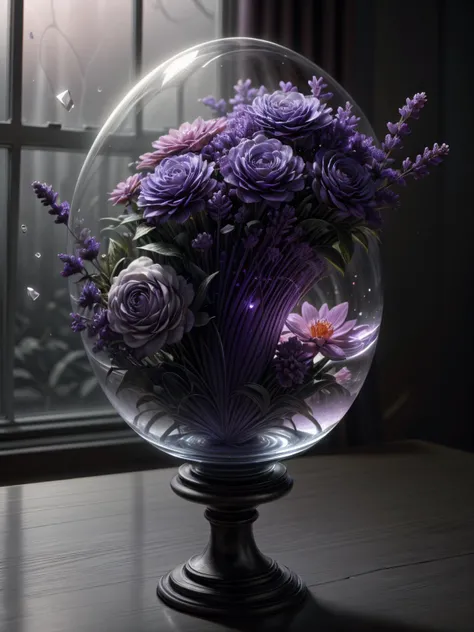 (((videogame_style))), lineart:1.2, (sharp focus:1.2), lineart, flat color, monochrome, greyscale, ((1 purple lavender)), (moody lightning:1.2), soft grey light, depth of field, bokeh, 4k, HDR,, beautiful purple lavender Illuminated by the ethereal glow of studio lightning, the light is reflecting shadows on the purple lavender patels, the light reflection sparcles around it, the harmonic play of light and shadow underlines the natural beauty of the purple lavender,, (the petals are velvety and silky curved:1.2), (high contrast to catch the play of light and shadows),, one purple lavender:(For the viewer, the flower appears alive, as if a glimpse of her inner sparkle is possible),,simple light grey background, by night, peacful and grateful atmosphere, painted hearts, magical atmosphere, <lora:ral-frctlgmtry-sd15:0.7> ral-frctlgmtry, (flying pink dahlia inside a transparent crystal cube) on a dessert table in front of a bright window, the moonlight casts a beam of light onto the flower and seems to melt your ice cube in which the flower is located, water mist emanates from the cube, award winning art <lora:more_details:0.8> <lora:dAIversity-LoRAtest-Photoreal-SD15-01:0.7>,, deserted space, landscape, detail colour is purple