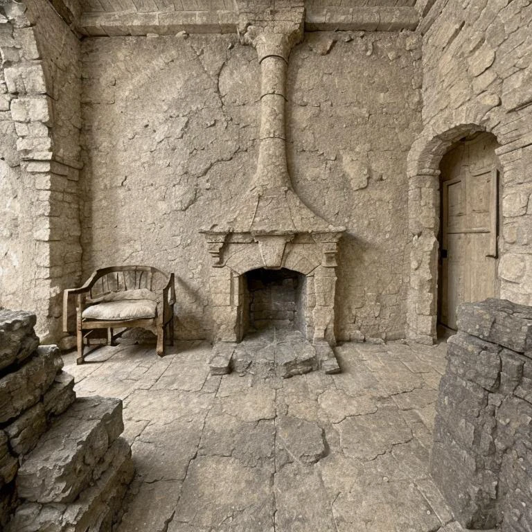 classical roman spa interior view, furniture, sandstone old natural treebark asphalt, still life <lora:entropy-alpha:0.45>