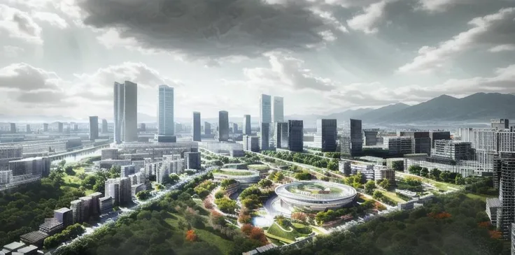 building, city, cityscape, skyscraper, scenery, tower, cloud, architecture, bridge, castle, sky, city_lights, skyline, cloudy_sky, east_asian_architecture, clock_tower, mountain, river, pagoda, outdoors, tree, tokyo_\(city\), ruins<lora:20_a:0.7>