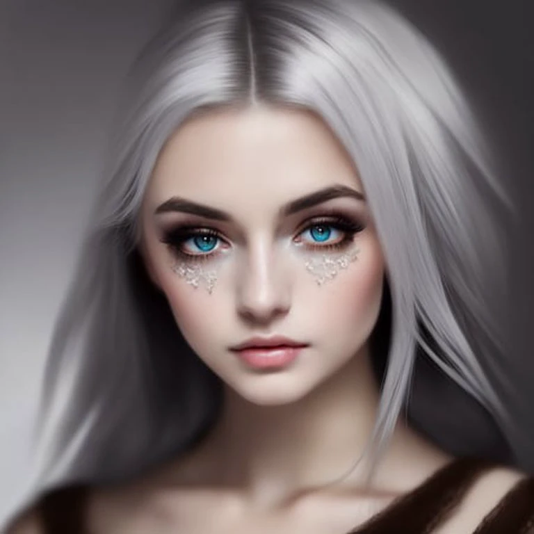 (masterpiece, sidelighting, finely detailed beautiful eyes: 1.2),1girl, breasts, modelshoot style, breastplate, professional majestic oil painting, trending on ArtStation, trending on CGSociety, Intricate, High Detail, Sharp focus, dramatic, (((Drow Woman))), Elf Ears, ((white Hair)), (((short hair))), older, ((mature woman)), Elf, Drow, detailed eyes, intricate detail, stern expression, dark shadows, detailed shadows, ((mature_female)), Good eye, dark_elf, white pupils, clothes, hassanfantasy style <lora:epiNoiseoffset_v2:1.2>