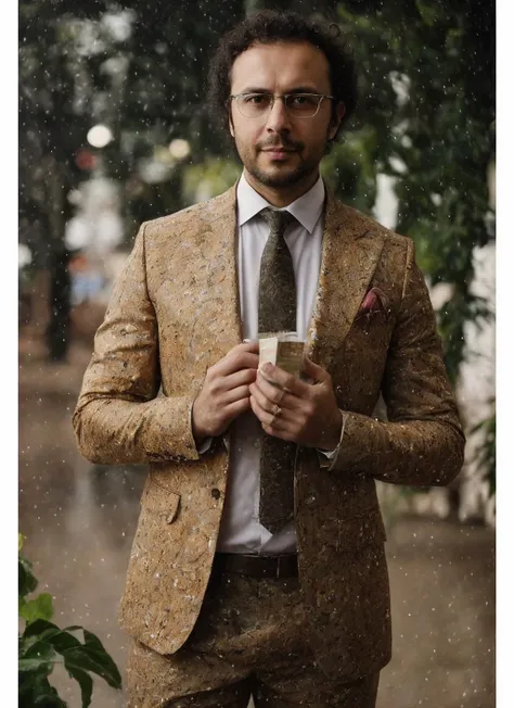 <lora:locon_furkangozukara_v1_from_v1_64_32:1> , natural lighting, epiCPhoto, <lora:add_detail:0.7> portrait of ((sks person)) in dollars costume, raining dollars money, by Flora Borsi, style by Flora Borsi, bold, bright colours, Mohawk haircut, ((Flora Borsi)),holding bags of money, dollars