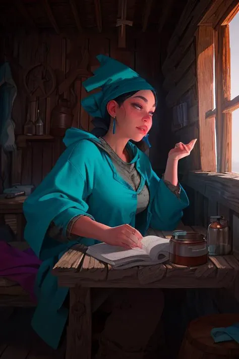 DEN_korina_kova,
((dressed in rags:1.2) in a (shanty shack:1.1) made of wood and sticks, apothecary, (alchemy:1.1), witchdoctor, mystic, decaying, (rundown shack:1.2), (dark room:1.2), shanty shack, (wearing raggedy clothing:1.1), (rag clothes:1.2):1.2),
bokeh, f1.4, 40mm, photorealistic, raw, 8k, textured skin, skin pores, intricate details <lora:epi_noiseoffset2:1>, epiCRealism <lora:ClothingAdjuster3:-1.3>