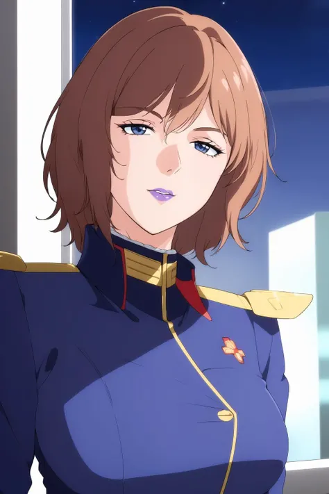 (Night:1.7), Japan, Tokyo, CityView, Before Window,
Standing at attention,
,blue jacket,Blue military uniform,pantyhose, a uniform with gold trims and a collar,shirt,belt,red collar
<lora:Rezin_Schneider_0093-KK77-V1:0.7>,jewelry,collarbone,
Brown hair, Blue eyes,short hair,lipstick, makeup,
1 girl, 20yo,Young female,Beautiful Finger,Beautiful long legs,Beautiful body,Beautiful Nose,Beautiful character design, perfect eyes, perfect face,expressive eyes,
looking at viewer, in the center of the image,(Upper_body),(close-Up),(Focus on her face),
official art,extremely detailed CG unity 8k wallpaper, perfect lighting,Colorful, Bright_Front_face_Lighting,shiny skin,
(masterpiece:1.0),(best_quality:1.0), ultra high res,4K,ultra-detailed,
photography, 8K, HDR, highres, absurdres:1.2, Kodak portra 400, film grain, blurry background, bokeh:1.2, lens flare, (vibrant_color:1.2)
(Beautiful,large_Breasts:1.0), (beautiful_face:1.5),(narrow_waist),