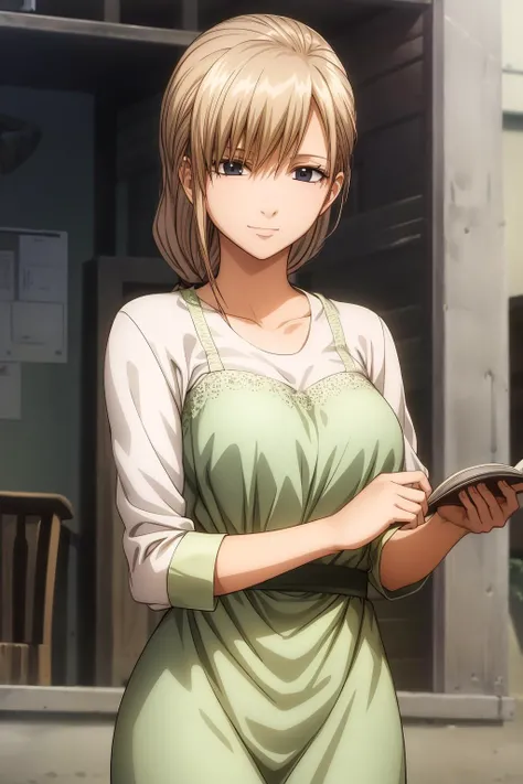 (RAW photo, best quality), masterpiece, an extremely delicate and beautiful, extremely detailed, 2k wallpaper, Amazing, finely detail, extremely detailed CG unity 8k wallpaper, ultra-detailed, highres, soft light, beautiful detailed girl, extremely detailed eyes and face, beautiful detailed nose, beautiful detailed eyes, cinematic lighting, perfect anatomy, beautiful body, hi-res, best quality, masterpiece, 1girl, solo, long hair, blue eyes, blonde hair, ponytail, nishiki_ikumatsu, casual dress, smile, outdoor