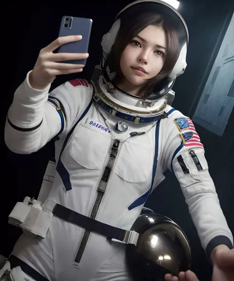 1girl, (photographic:1.3), (RAW photo:1.3), (ultra wide lens:1.3), (far shot:1.3), (selfie shot:1.3), ((jg_n4t4lee)), (an astronaut taking selfie floating on space:1.4), soldier, spacesuit, rifle, fighting, war, battle, (helmet on:1.3), (infinite space behind her:1.3), (no gravity:1.1), soft lighting, film grain, Fujifilm XT3, dslr, masterpiece, best quality, realistic, high-quality, realistic works, ultra-high details, 8k uhd, real skin materials, <lora:add_detail:1>, <lora:LowRA:0.5>, astra militarum, imperial guard, wh40k, <lyco:whsororitas_v4:.3>, <lyco:ww1ger_v0.1:.7>, white spacesuit, armor, detailed eyes, sharp focus, <lyco:Saint Celestine MK1 by CARAXES:.5>