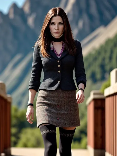 <lora:LCM_LoRA_Weights_SD15:1> 
Extremely Detailed, Masterpiece Digital Photography, absurdres, realistic, real_life, 
[Sandra Bullock|Jennifer Garner],
[corduroy or tweed blazer paired with a floral dress, knee-high socks, and mary jane shoes|studded bracelet, black wide-leg pants, and black tank top|cable knit sweater, pleated skirt, and loafers|victorian-style dress, choker necklace, and ankle boots.|__bo/chars/char-regular/female/modern__,    __bo/clothings/random-fullbody__|__bo/clothings/random-dress-properties/cyberpunk__ holo-mesh pants, __bo/clothings/random-dress-properties/cyberpunk__ techno-sheer shirt,  holo-visor, __bo/clothings/random-accesoires/cyberpunk__],
 mountains, baluster,lost civilization,chert,cosmic forces,