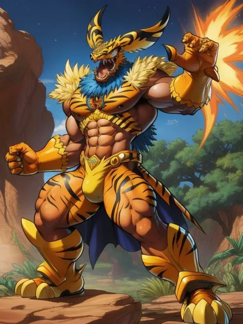 fusion of paramecium,Velkhana,Tigrex
art by joe madureira