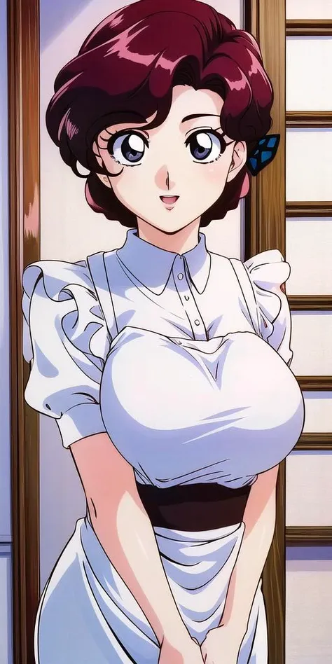 <lora:SaotomeNodoka:0.7> SaotomeNodoka, large_breasts, apron, standing, solo, masterpiece, best quality, detailed face, detailed eyes, highres,
