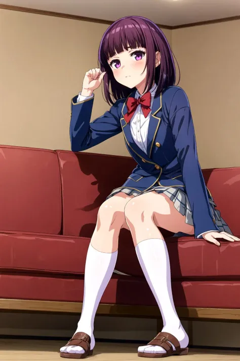 masterpiece, highest quality,((Azusa Miura)),(sit),(white underwear),panties,bra realistic,office suit,(Unbutton your shirt)(((tight mini skirt))),(beautiful eyes),thin thighs,,((full body image))garden,Front facing