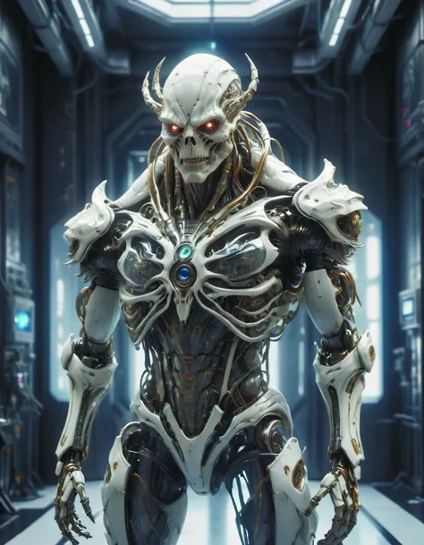 concept rutkowski,a very tall and slender cyborg,similar to a michelangelo,standing of a large rectangular looking space,high tech and futuristic white walled environment,unnatural lighting,uncanny atmosphere,frightening and creepy atmosphere,scifi,highly detailed portrait,digital,concept,smooth,sharp foccus ilustration,hq detailed background <lora:add-detail-xl:1.6>,future city,science fiction <lora:Future_Citys_xl-000012:0.8>,DonMPl4sm4T3chXL <lora:DonMPl4sm4T3chXL-000010:0.7>,monster <lora:fx-monsters-xl-meatsack:0.6>,by diegocr,c1bo <lora:just_another_Cyborg_LoRa_SDXL-000009:0.5>,<lora:RPGAngelsXL:0.3>
