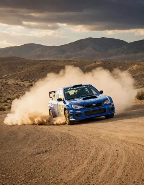 long shot scenic professional photograph of drift, Subaru Impreza WRX STi, rally cars, desert BREAK award winning, a23, high budget, masterpiece, best quality, ultra-detailed, ultra high res, (photorealistic:1.4), raw photo, 8k HDR, bokeh, f1.4, 50mm, photorealistic, raw, 8k, textured skin, skin pores, intricate details <lora:add_detail:0.8>, perfect viewpoint, highly detailed, wide-angle lens, hyper realistic, with dramatic sky, polarizing filter, natural lighting, vivid colors, everything in sharp focus, HDR, UHD, 64K, Photorealistic, Hyperrealistic, Hyperdetailed, analog style, soft lighting, subsurface scattering, realistic, heavy shadow, masterpiece, best quality, ultra realistic, 8k, golden ratio, Intricate, High Detail, film photography, soft focus